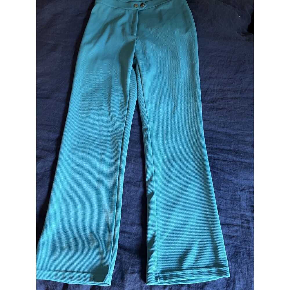 Vintage Pants, Women’s Size Medium polyester 70s 60s Cirana straight leg zip USA
